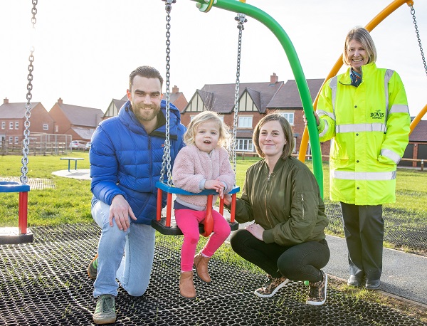 Dad says Bidford-on-Avon play area is perfect Christmas gift for two-year-old Lana